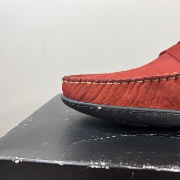 Martin Dingman Loafers Mens 10.5‎ Brick Mike Nubuck Suede Penny Loafer Moccasin